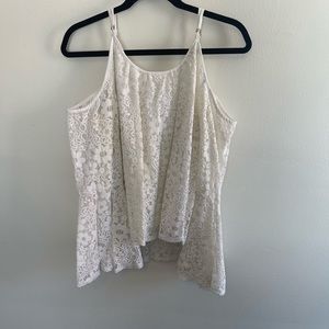 Hollister Bell Sleeve Cold Shoulder Lace Top - Size M